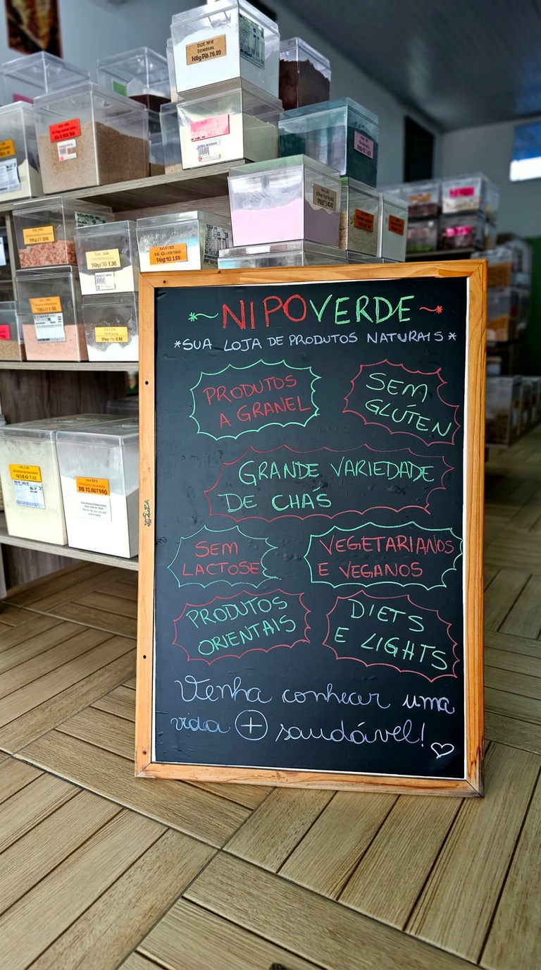 Quadro da loja com nossas especialidades